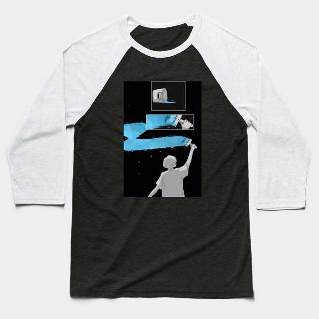 colouring the darkness Baseball T-Shirt by aesthetic shop